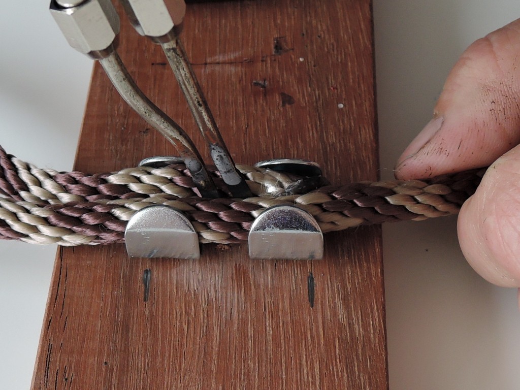 Welding ropes using rope clamps